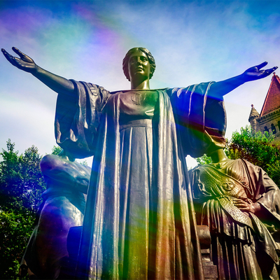 The Alma Mater Statue