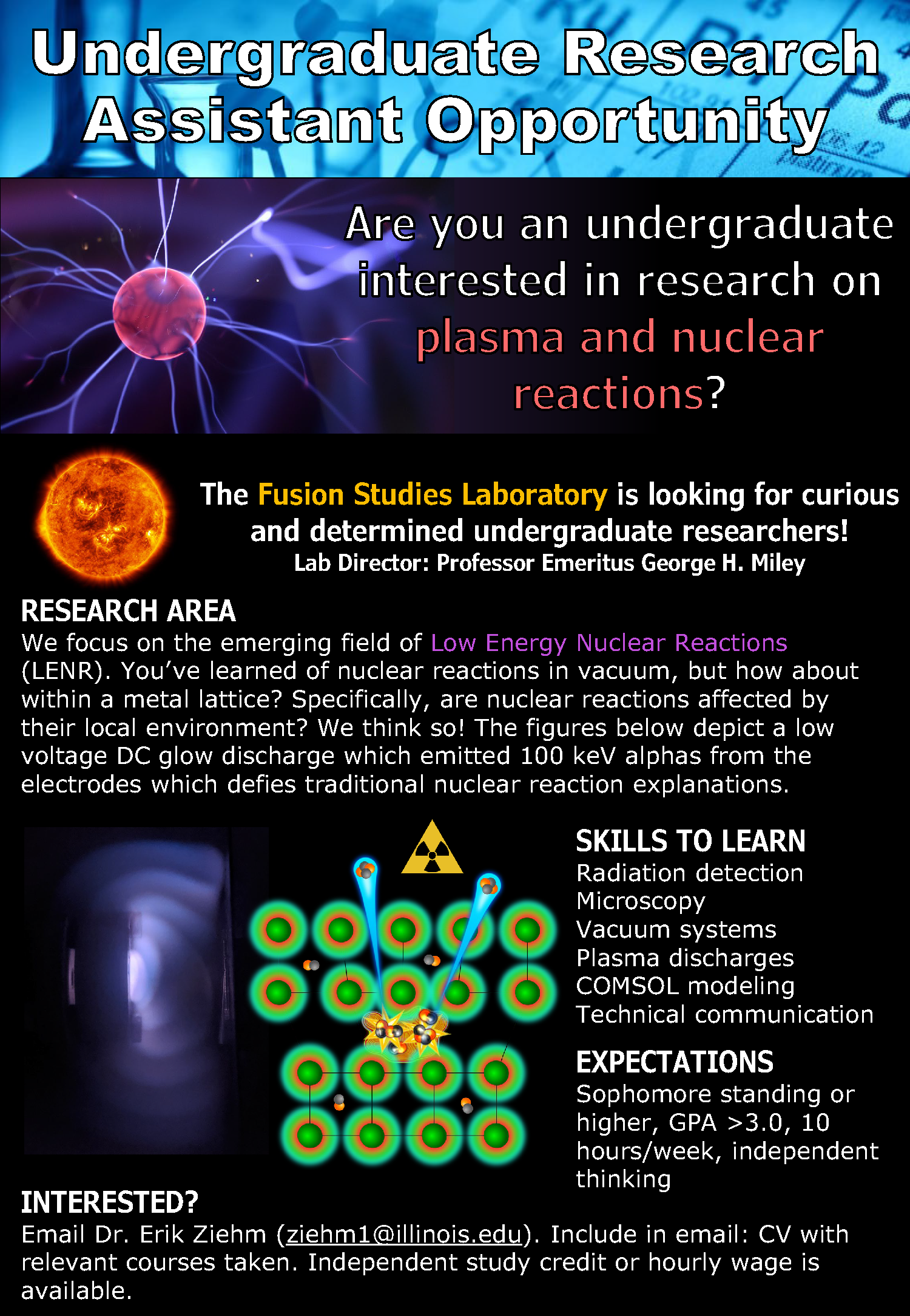 flyer promoting opportunity