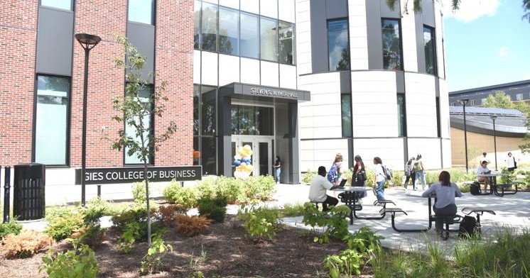 exterior/courtyard photo of Wymer Hall. Photo by Luke Taylor for the News-Gazette