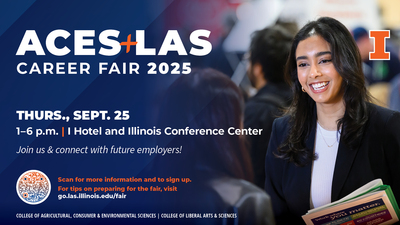 ACES+LAS Career Fair September 25, 1-6 pm