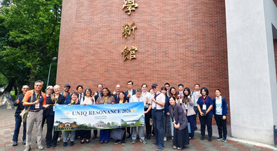 Workshop participants assemble in front of the NTU MK Innovation Hall.