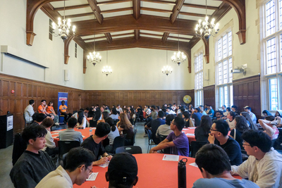 Over 100 international graduate students attended the Aug. 18 Graduate Connections Meet-Up inside the University YMCA.