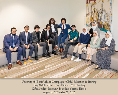Eleven students participated in the 2021-2022 King Abdullah University of Science and Technology Gifted Student program. Pictured from left to right: Mohammed Sami A Kattoa; Basil Faisal M Habiballah; Mohammad Abdulhalim M Qoqandi; Omar Hashem M Alahdal; Fares Ibraheem F Pasuni; Fares Ibrahim A Alghamdi; Hassan Mohammed H Al Lail; Hitaf Mousa A Alsaffar; Fatimah Anwar A Al Nasfan; Jood Osama A Ali; and Renad Emad A Abulfaraj.
