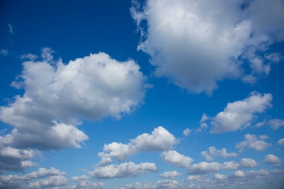 Clouds and blue sky on a nice day