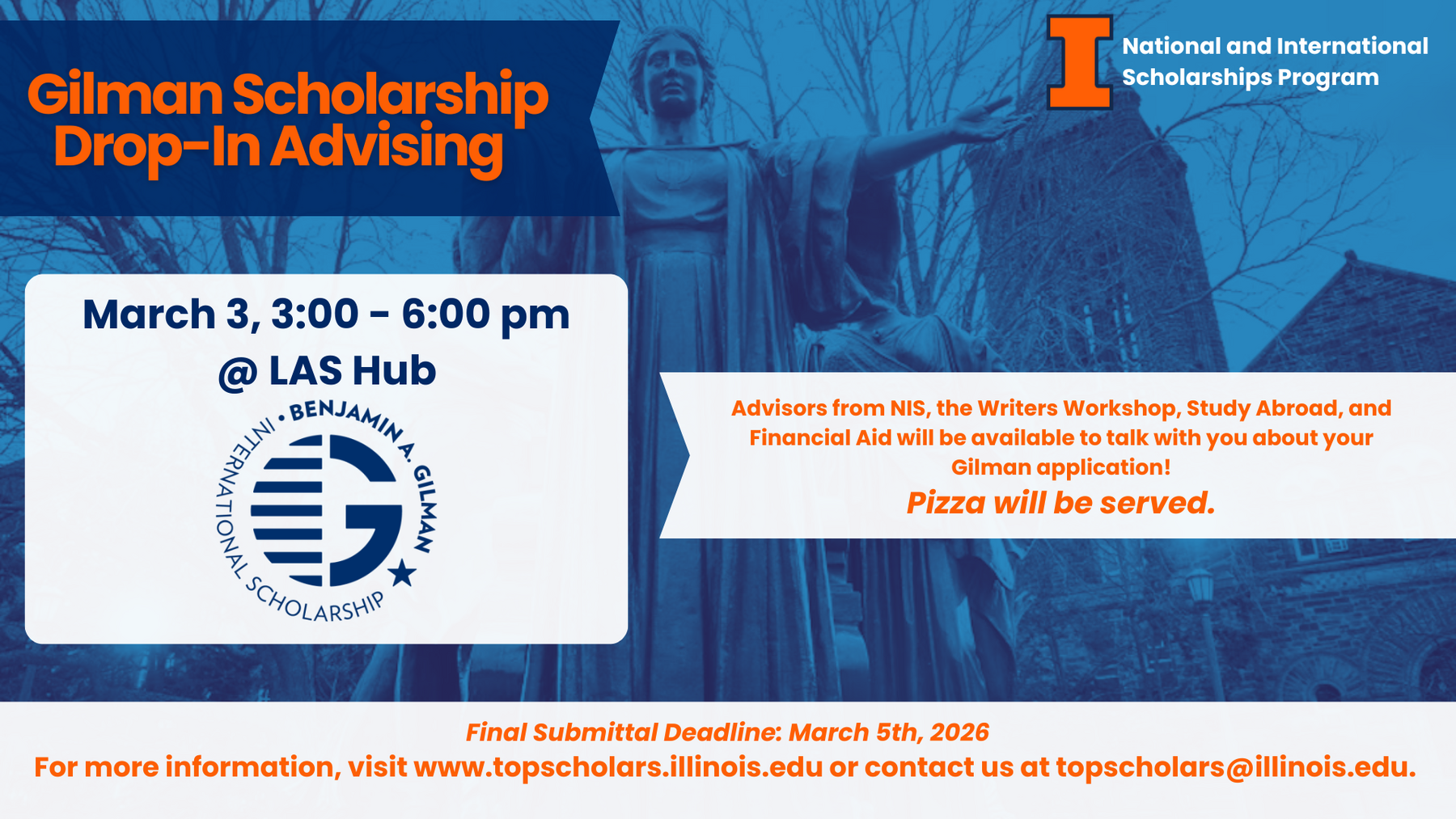 Gilman Scholarship Drop-In Advising Event