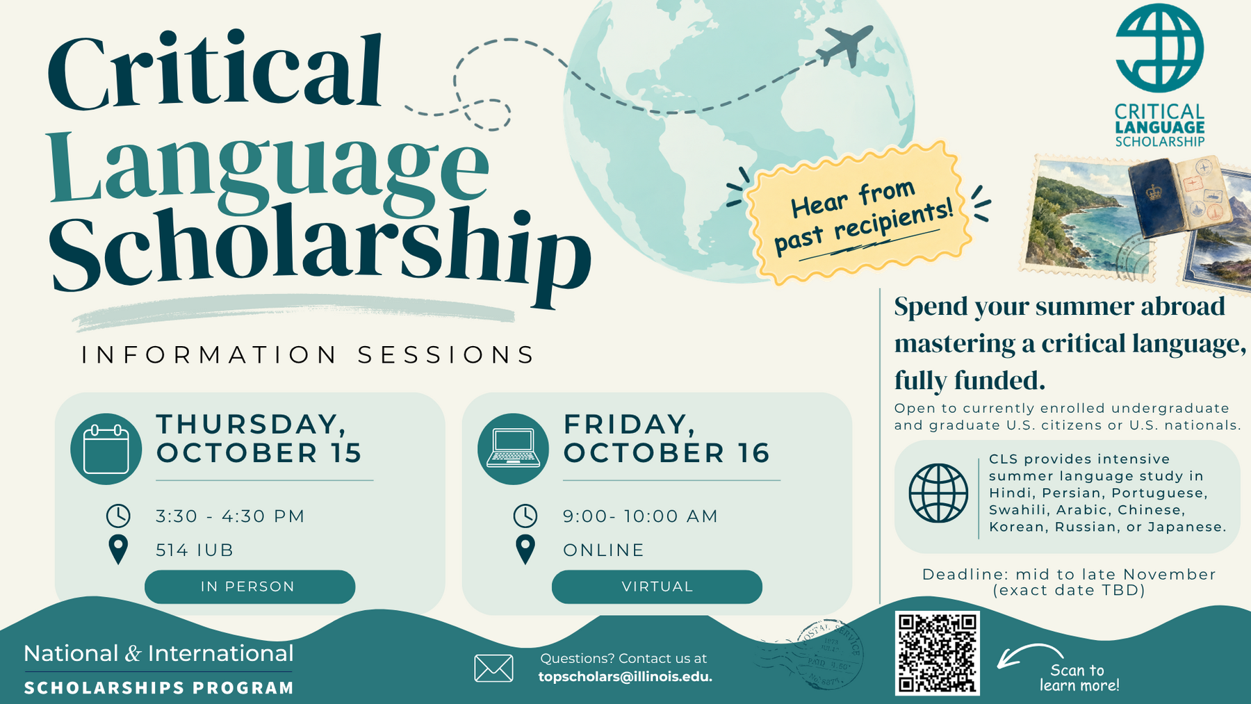 critical language scholarship info sessions