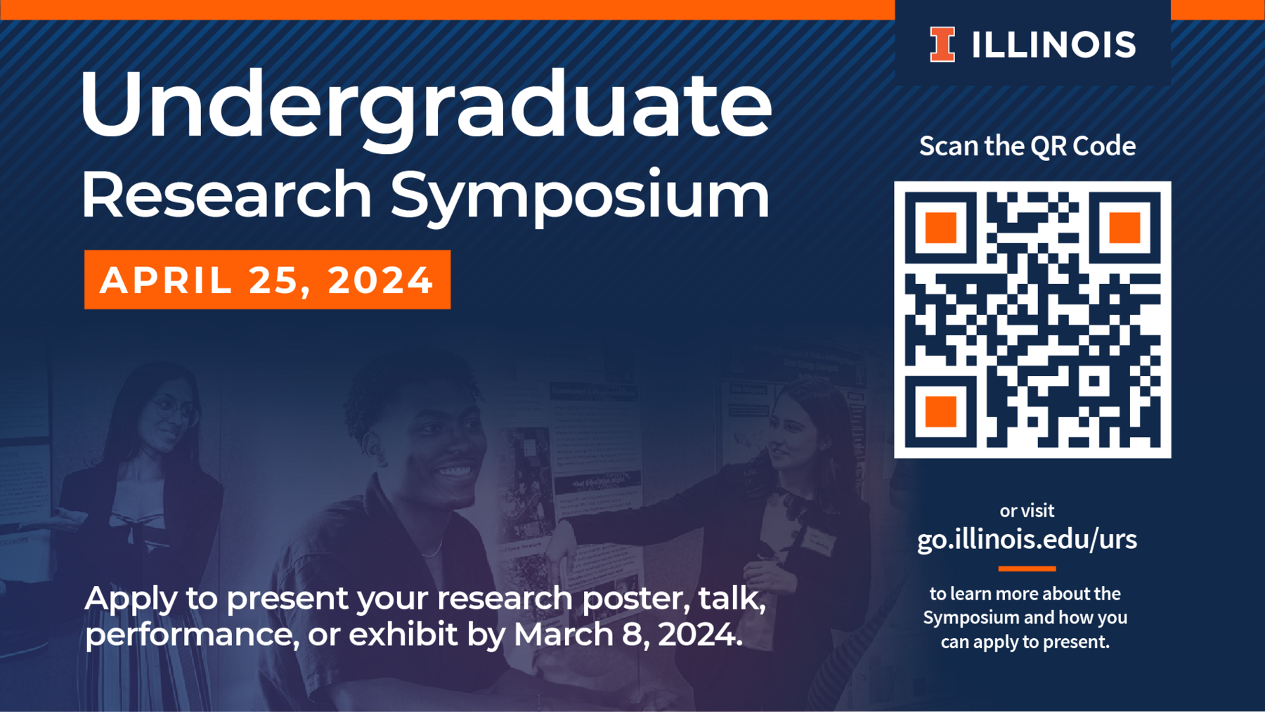 Undergraduate Research Symposium (April 25, 2024 with a March 8 deadline to present)