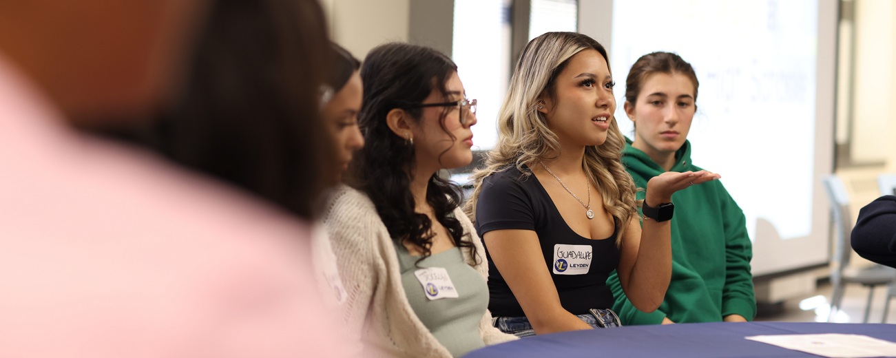 Students from West Leyden High School during the 2024 state tour