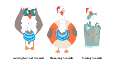 Looking for Records; Rescuing Records; Storing Records