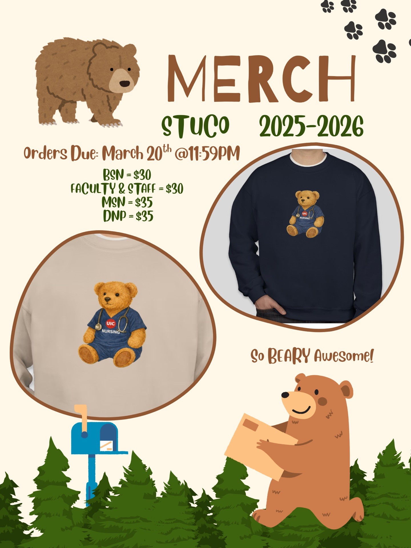 STUCO UIC Bear Merch