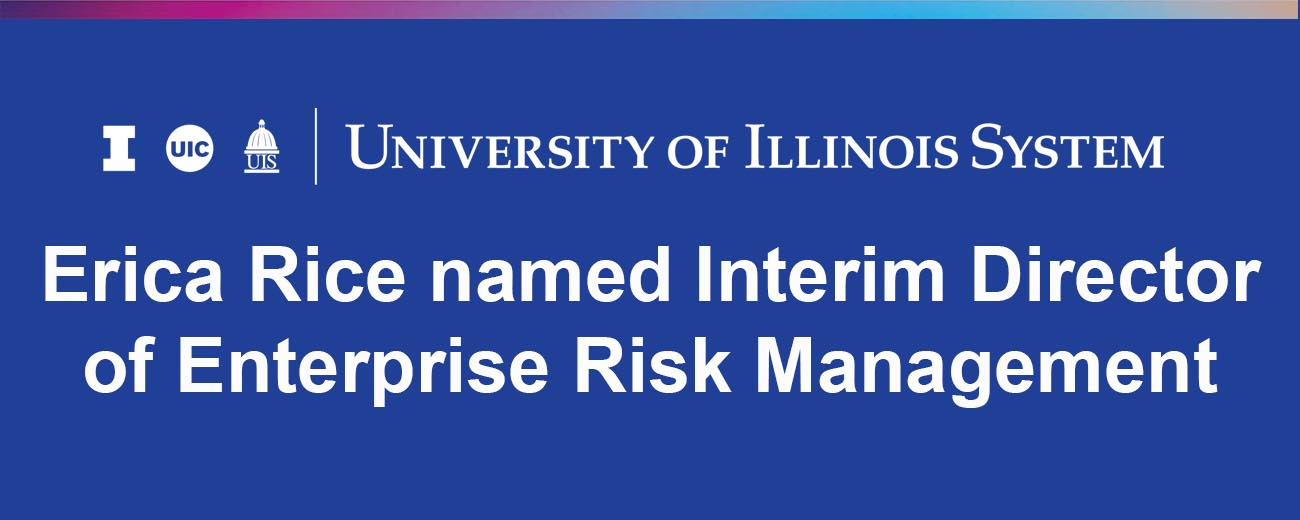 Eric Rice named Interim Director of Enterprise Risk Management