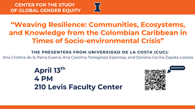 Weaving Inequities Event on April 13, 2026 4pm Room 210 Levis Faculty Center