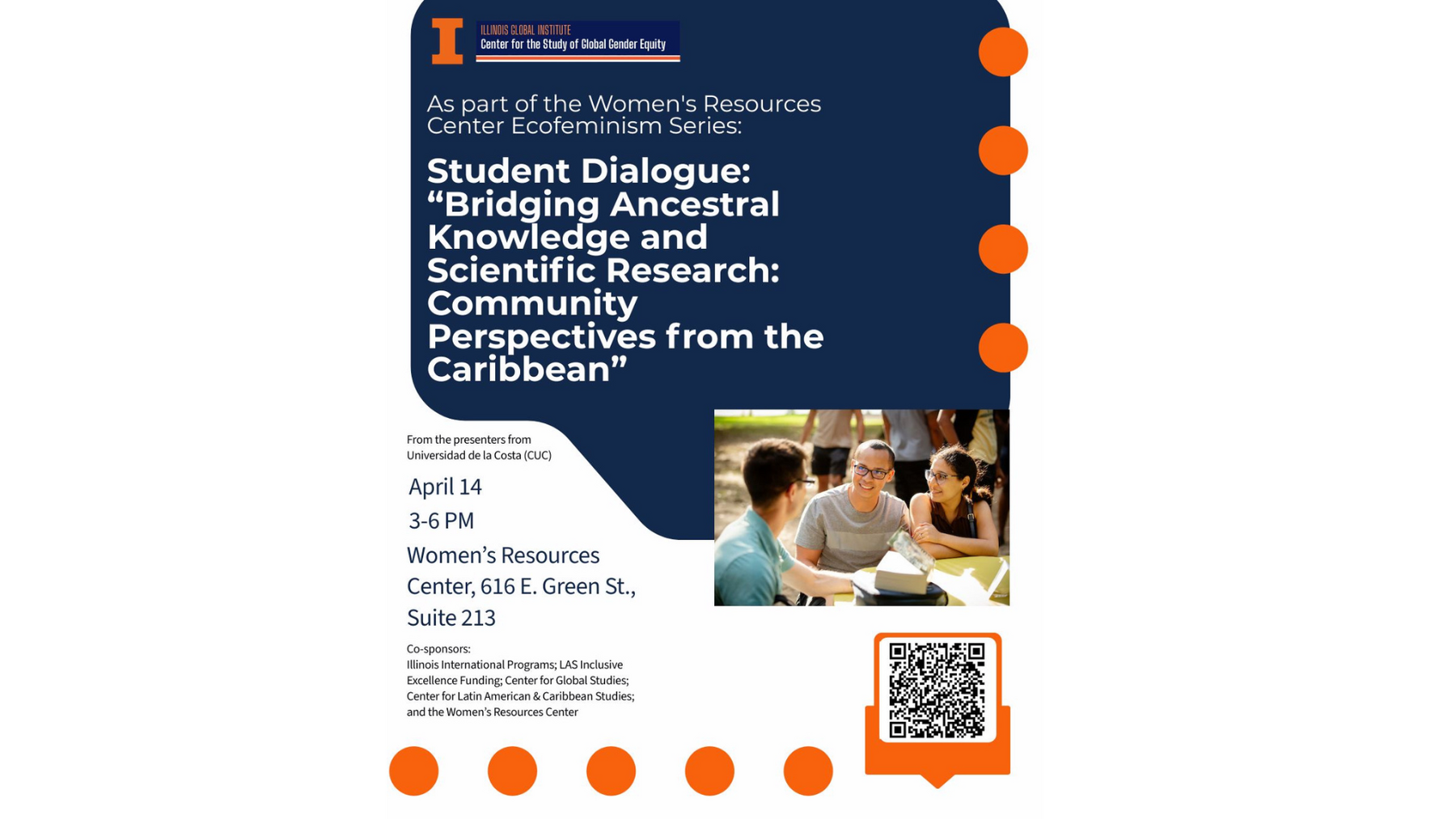 Student Dialogue April 14th 3-6pm at the Women's Resources Center