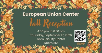 EUC Fall Reception takes place on September 17.
