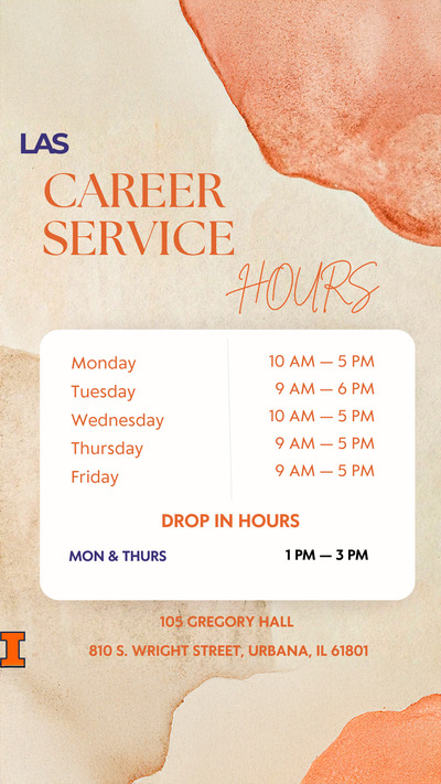 Fall 2025 office and drop-in hours