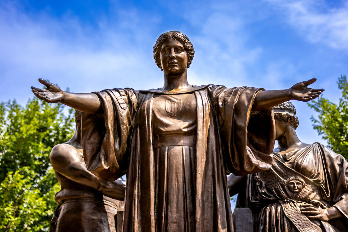 Alma Mater statue