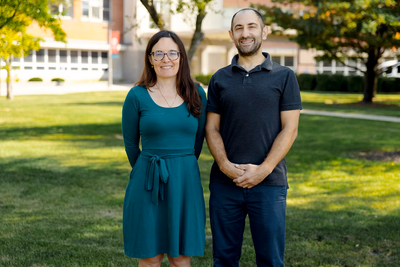 Delphine Labbé (left), Yochai Eisenberg and their team to develop tools and resources for public agencies to better involve people with disabilities in planning and advisory committees. (Photo: Martin Hernandez/UIC)