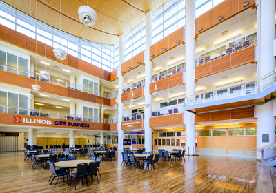 an interior shot of the Gies College of Business