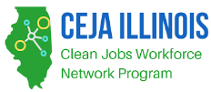 Official logo of the Illinois Clean Jobs Workforce Network Program