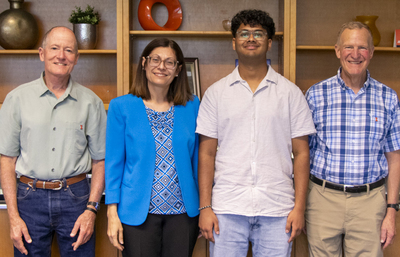 Greg Fischer, Dean Chrystalla Mouza, Aryan Kancherla and Keith Slaughter
