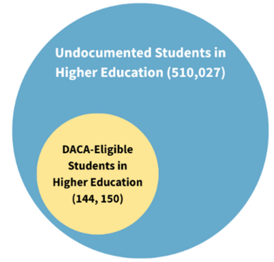 Numbers on undocumented students in higher education